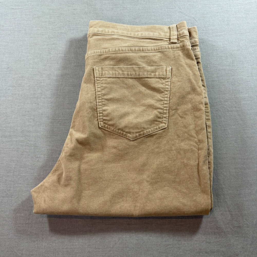 Brooks Brothers Corduroy‎ Pants Womens 14 Tan Excellent Straight Leg Stretch
